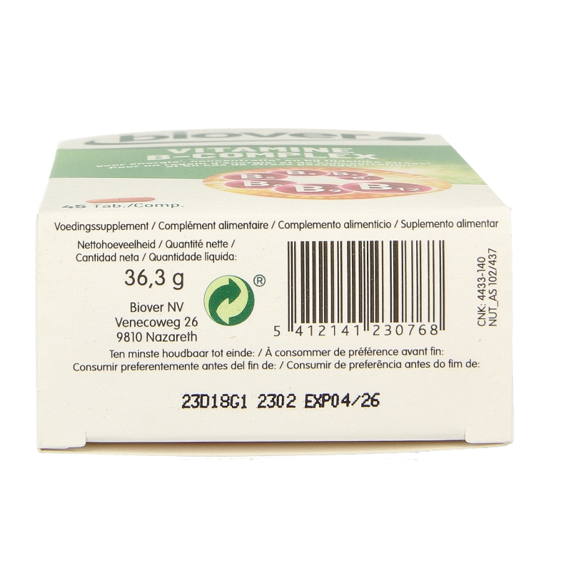 Biover Vitamine B complex all day 45 Tabletten