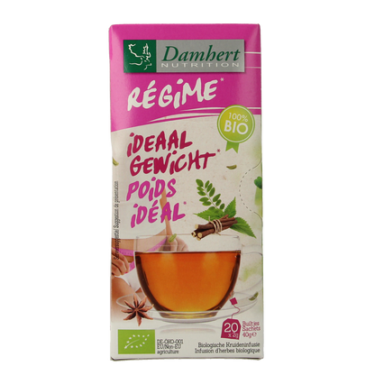 Damhert Tea time ideaal gewicht thee bio 20.00 Zakjes