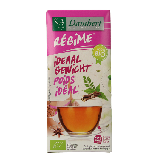 Damhert Tea time ideaal gewicht thee bio 20 Zakjes