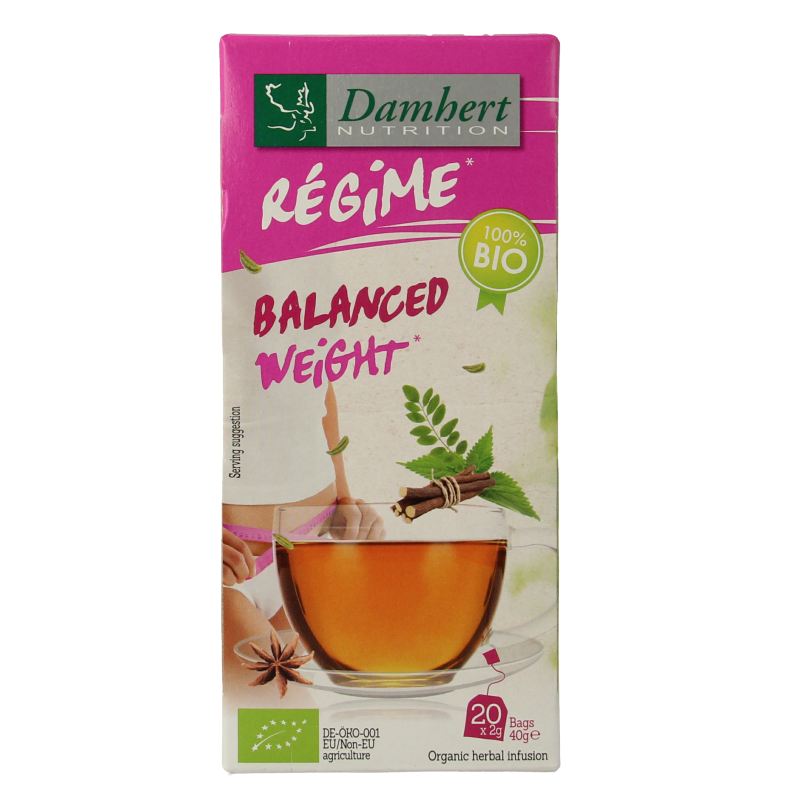 Damhert Tea time ideaal gewicht thee bio 20 Zakjes