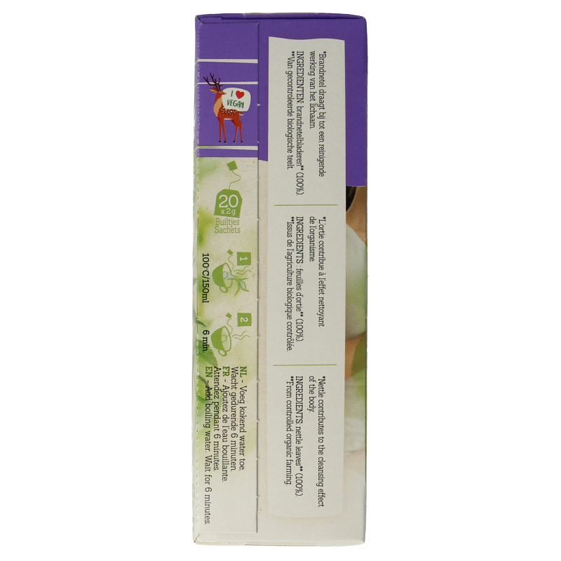 Damhert Brandnetelthee bio 20 Zakjes