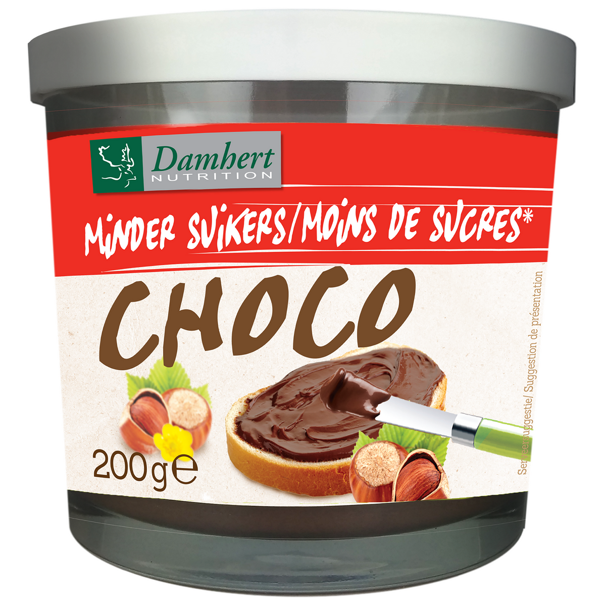 Damhert Chocopasta hazelnoot 200.00 Gram