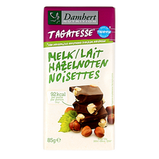 Damhert Chocoladetablet noten minder suikers 85 Gram