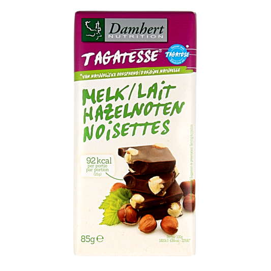 Damhert Chocoladetablet noten minder suikers 85 Gram