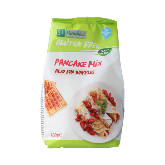 Damhert Pannenkoeken en wafelmix gluten- & lactosevrij 400.00 Gram