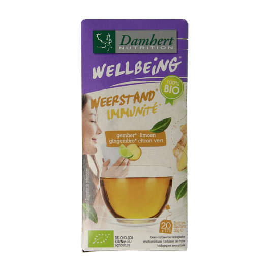 Damhert Tea time gember limoenthee bio 20 Zakjes