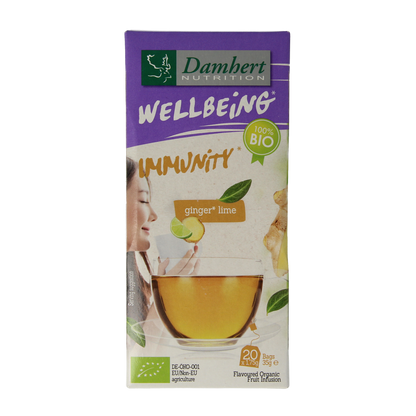 Damhert Tea time gember limoenthee bio 20.00 Zakjes