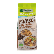 Damhert Muesli chocolade glutenvrij bio 175 Gram