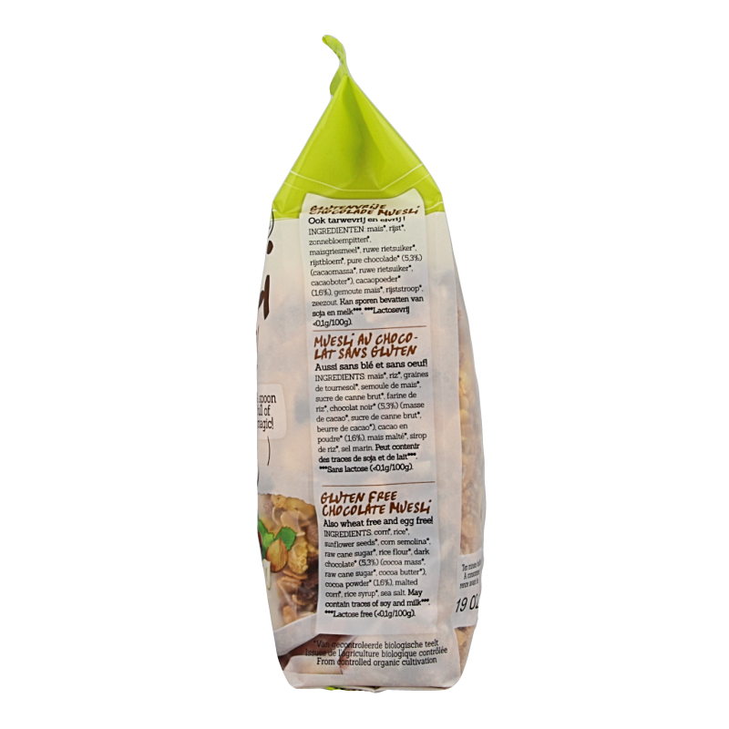Damhert Muesli chocolade glutenvrij bio 175 Gram