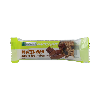 Damhert Mueslireep chocolade glutenvrij 30.00 Gram