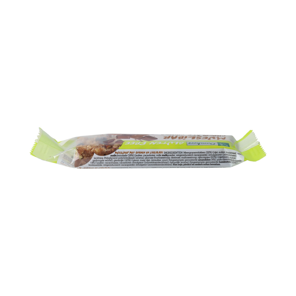 Damhert Mueslireep chocolade glutenvrij 30.00 Gram