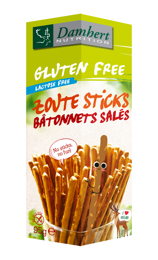Damhert Zoute sticks glutenvrij 95 Gram