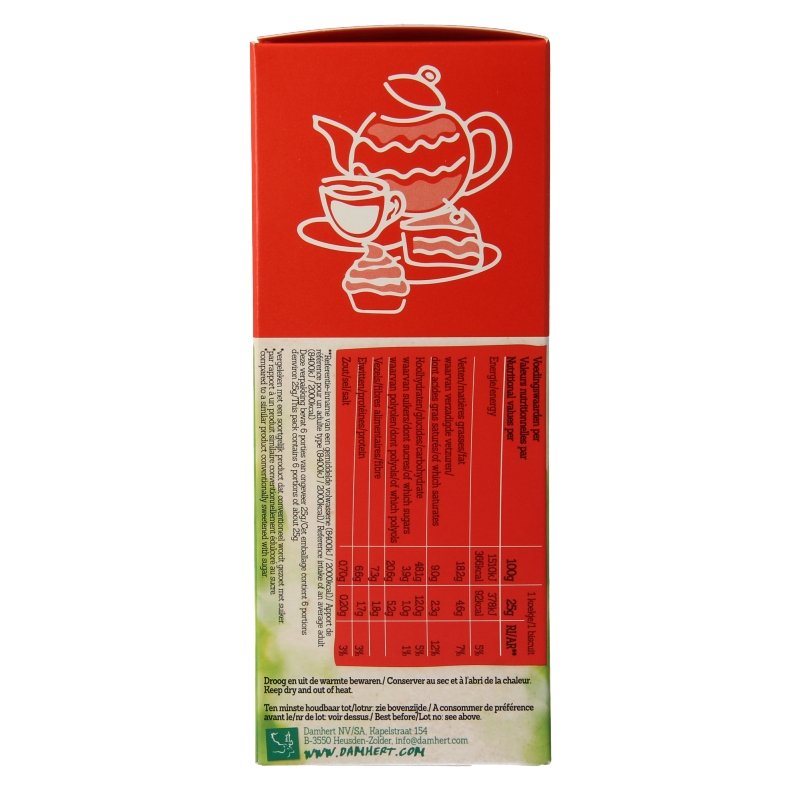 Damhert Zemelkoek minder suiker 150 Gram