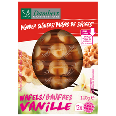 Damhert Op=Op Wafel vanille minder suiker 140.00 Gram