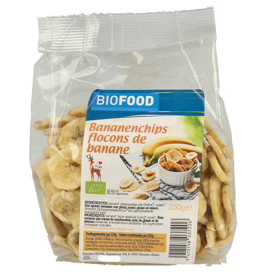 Biofood Bananenchips bio 250.00 Gram