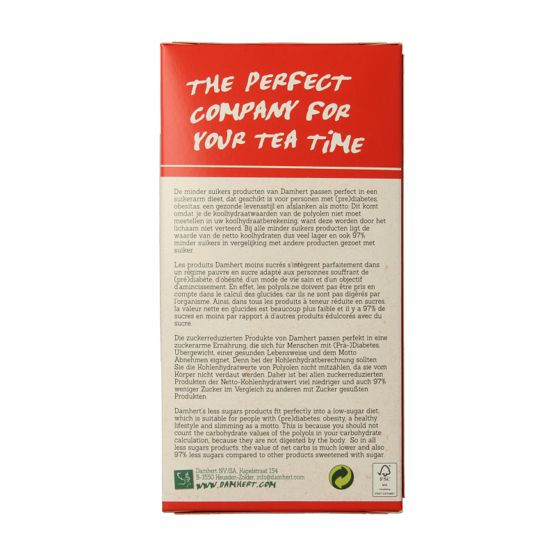 Damhert Kokoskoek chocolade low carb 110 Gram