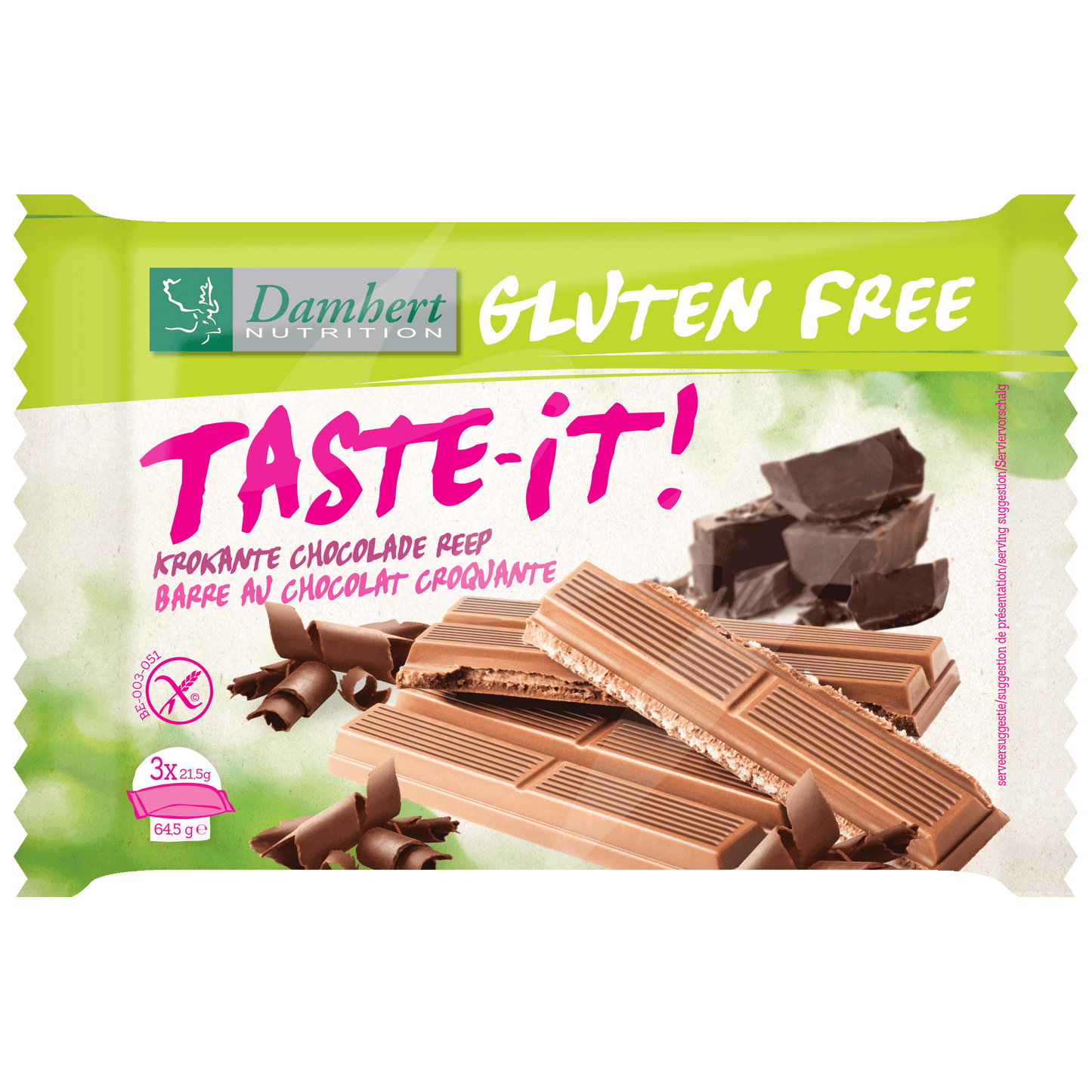 Damhert Taste-it snack 3 stuks 64.5 Gram