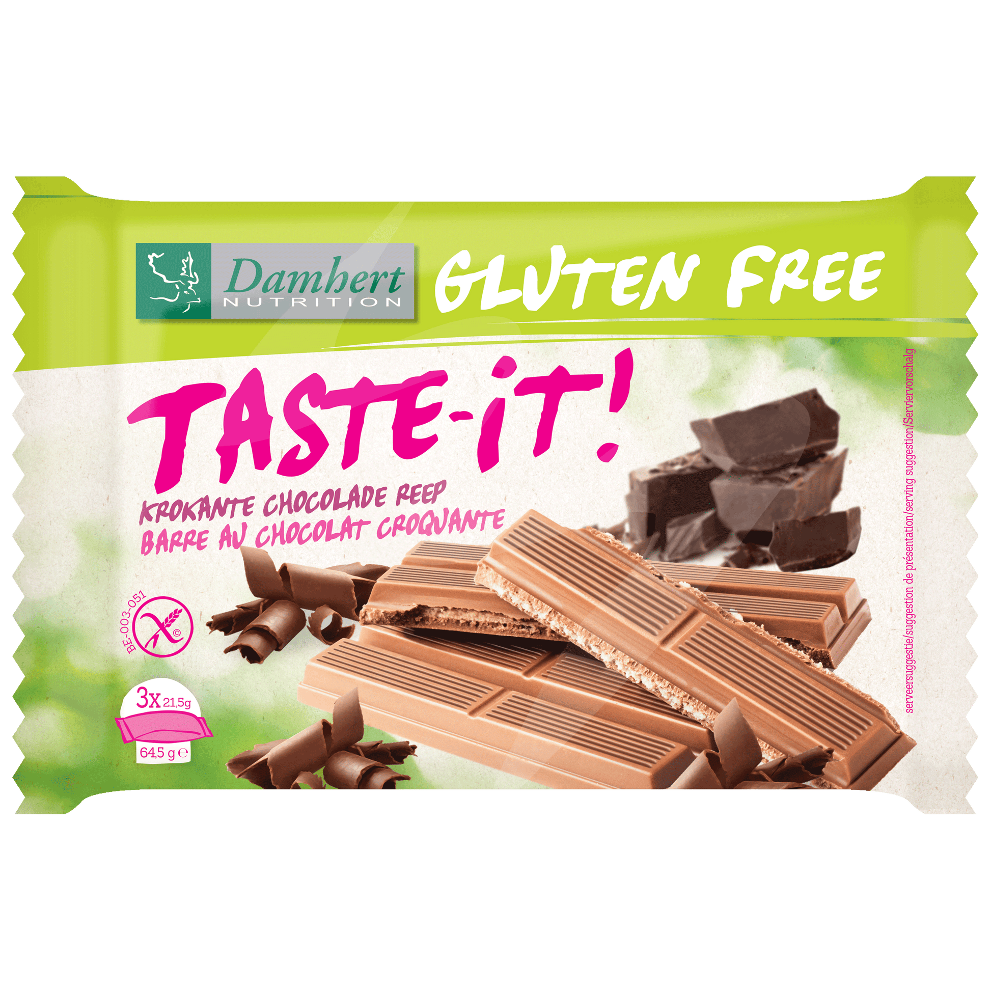 Damhert Taste-it snack 3 stuks 64.5 Gram