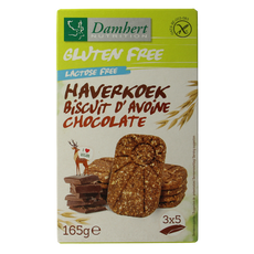 Damhert Haverkoekjes chocolade glutenvrij 165.00 Gram