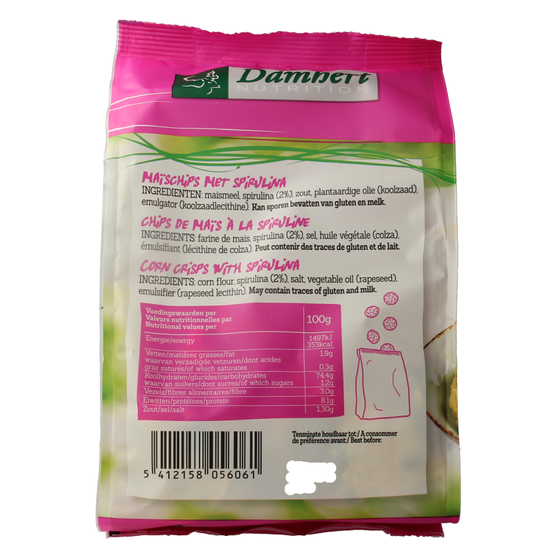 Damhert Spirulina chips 70 Gram