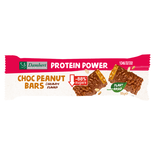 Damhert Protein peanut/choco bar glutenvrij 55.00 Gram