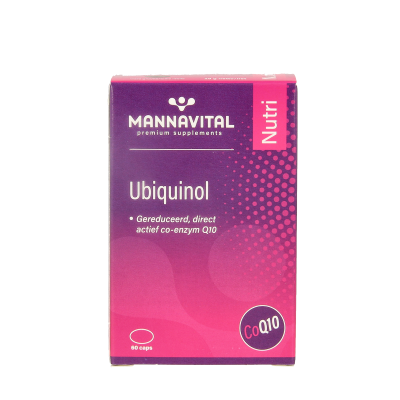 Mannavital Ubiquinol co-enzym Q10 60 Capsules