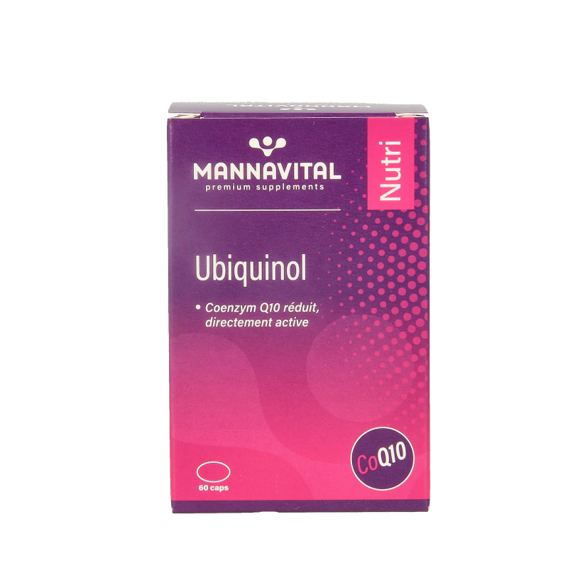 Mannavital Ubiquinol co-enzym Q10 60 Capsules