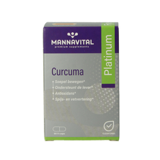 Mannavital Curcuma platinum 60.00 Vegetarische capsules
