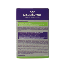 Mannavital Curcuma platinum 60.00 Vegetarische capsules