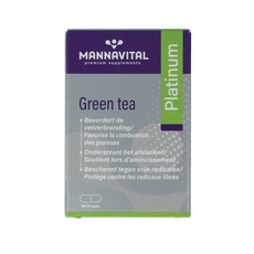 Mannavital Green tea platinum 60.00 Vegetarische capsules
