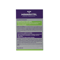 Mannavital Green tea platinum 60.00 Vegetarische capsules