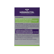 Mannavital Green tea platinum 60.00 Vegetarische capsules