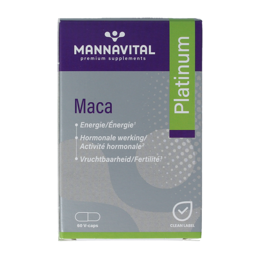 Mannavital Maca platinum 60 Vegetarische capsules