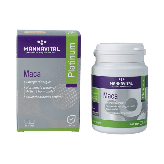 Mannavital Maca platinum 60 Vegetarische capsules
