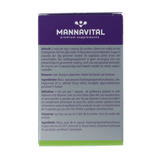 Mannavital Maca platinum 60.00 Vegetarische capsules
