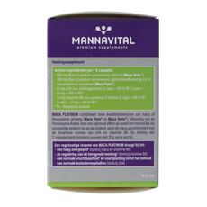 Mannavital Maca platinum 60.00 Vegetarische capsules
