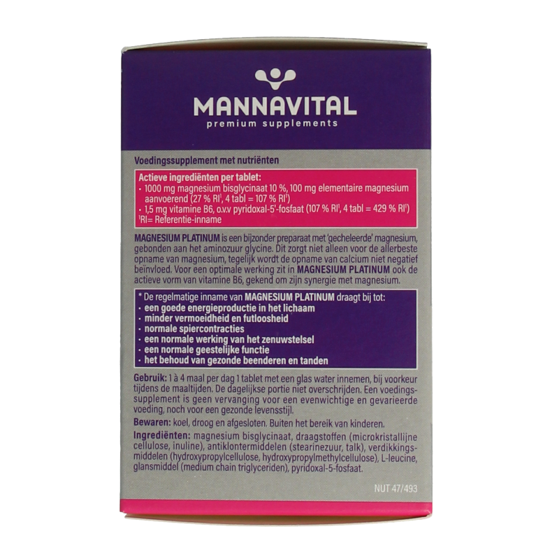 Mannavital Magnesium platinum 90 Tabletten