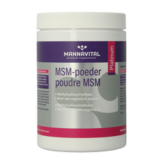 Mannavital MSM poeder platinum 500.00 Gram