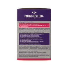Mannavital Zink platinum 60 Vegetarische capsules
