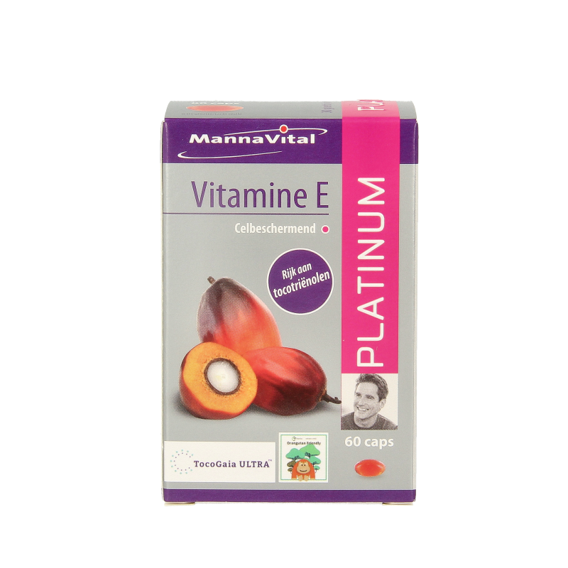 Mannavital Vitamine E platinum 60 Vegetarische capsules