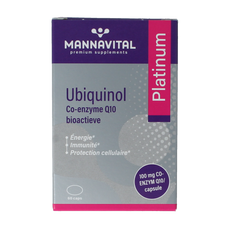 Mannavital Ubiquinol platinum 60.00 Capsules