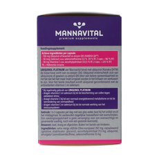 Mannavital Ubiquinol platinum 60.00 Capsules