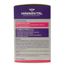 Mannavital Vitamine D3 platinum 90 Capsules