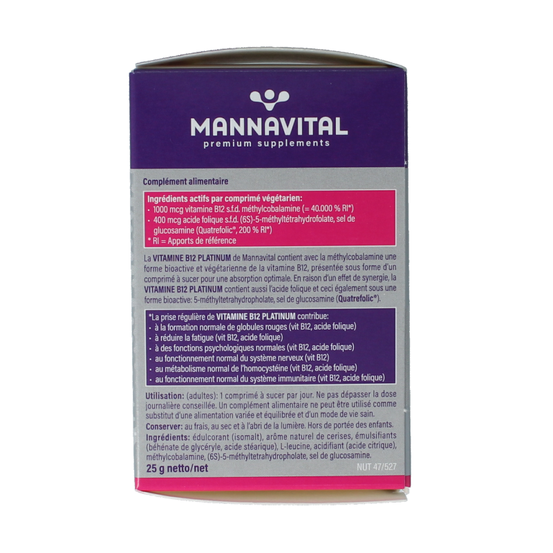 Mannavital Vitamine B12 platinum 60 Tabletten
