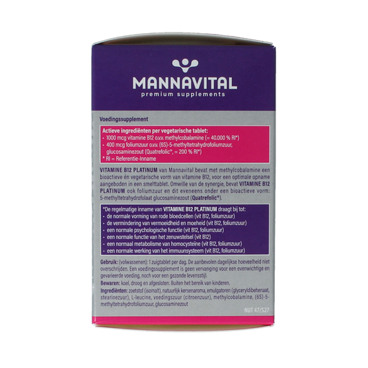 Mannavital Vitamine B12 platinum 60.00 Tabletten