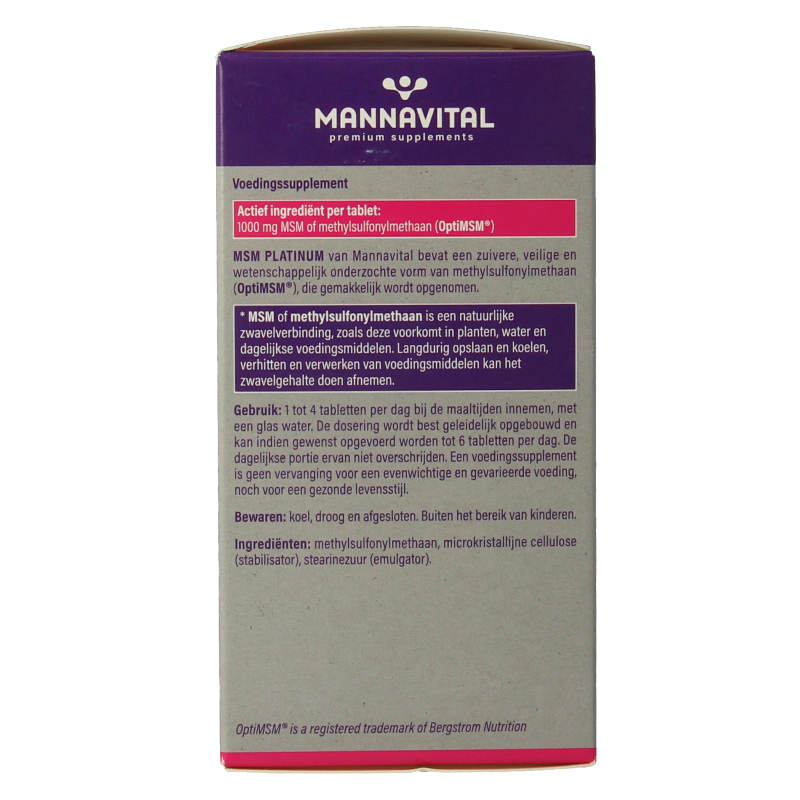 Mannavital MSM Platinum 180 Tabletten