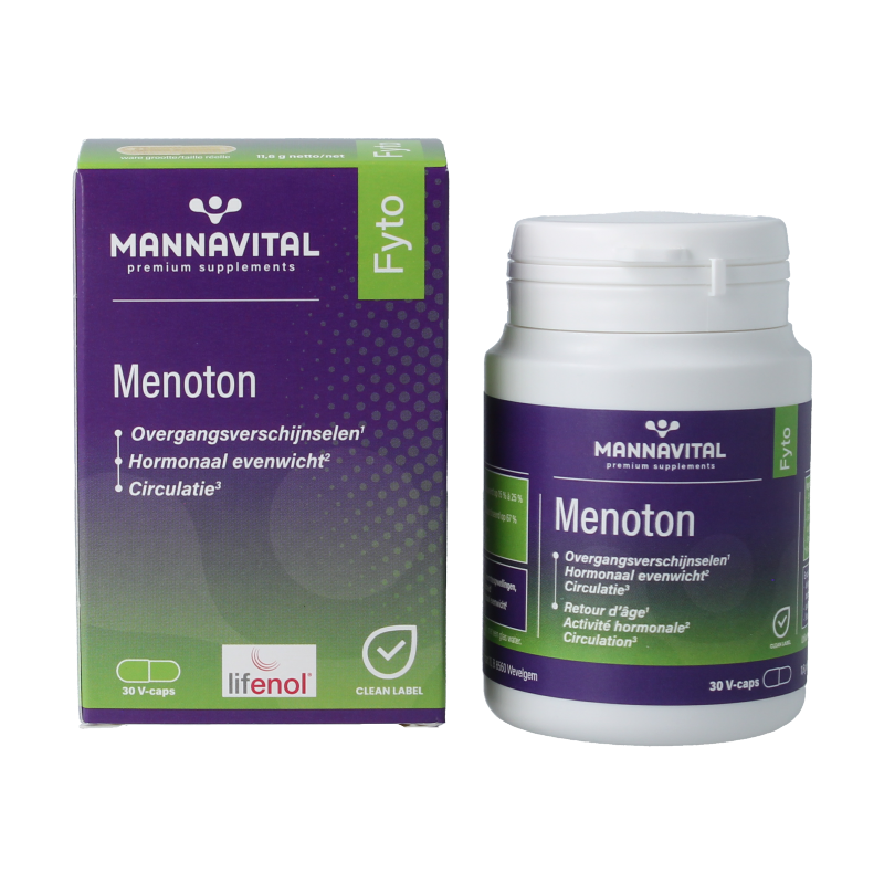 Mannavital Menoton 30 Vegetarische capsules