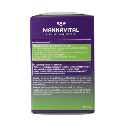 Mannavital Menoton 30.00 Vegetarische capsules
