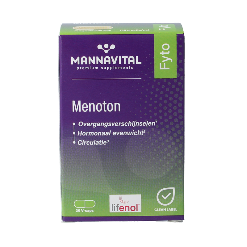 Mannavital Menoton 30 Vegetarische capsules