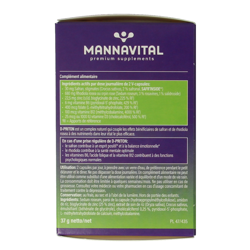 Mannavital D-priton 60 Capsules
